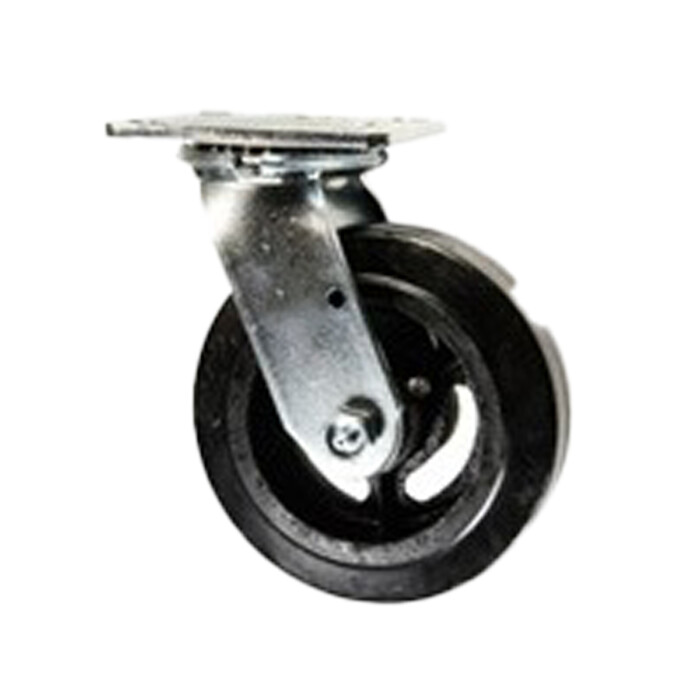 6" Mold-on Rubber Caster